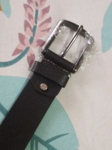 Classic Black Leather Belt
