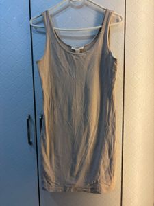 A Bodycon beige tank Dress
