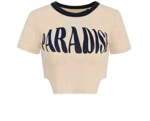 Paradise Graphic crop T-Shirt