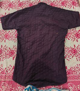 combo offer Men's Teal Textured Button-Up Shirt