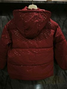 Shiny Red Puffer Jacket