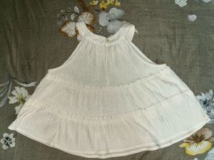 Chic Tiered White Top