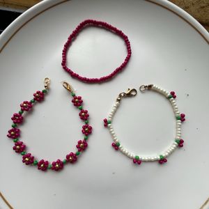 Set of 3 Beaded Bracelets