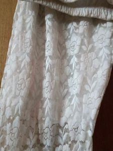 White Lace Leggings