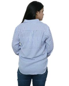 Classic Blue &amp; White Striped Shirt