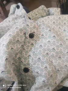 Retro Pattern Button-Up Shirt