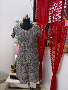 Black & White Printed Dress