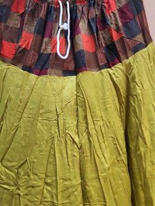 Bohemian Plaid Maxi Skirt