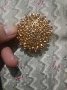 Statement Gold Flower Ring