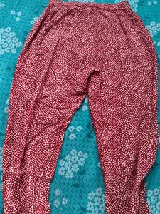 Embroidered Red Ethnic kurta set