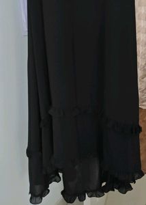 Chic Black Ruffle Dress