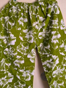 Green Floral Print Shirt