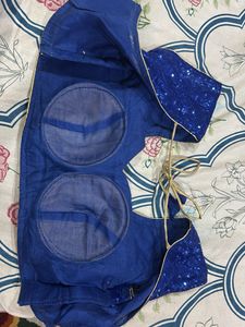 Stunning Blue Sequin Blouse