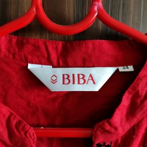 Deep Red BIBA Kurta ❤✨