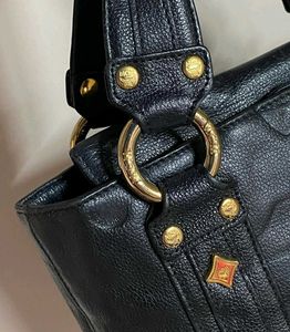 MCM Black Leather Tote Bag
