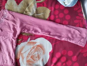 Pink Embroidered Kurta