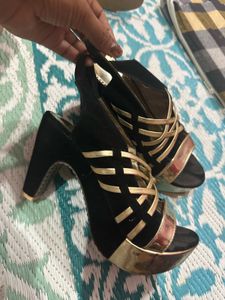 Sparkling Gold &amp; Black Heels Bundle