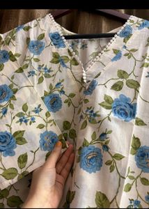 set of two Floral Kurtis with free shipping