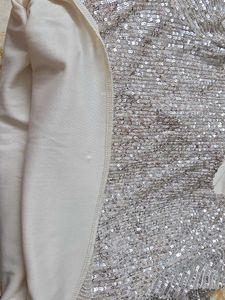 Sparkling Sequin Long Sleeve Crop Top