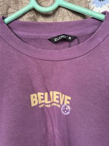 Purple "Believe" Graphic Sweatshirt 💜