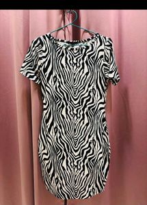 Zebra Print Mini Bodycon Dress