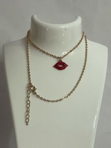cute Red bold Lips pendant