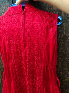 Stunning Red Floor-Length Gown