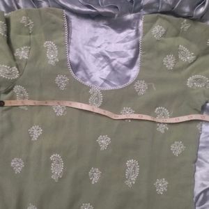 chikankari complete kurta set