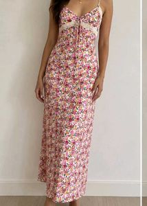 Floral Bow Fishtail dress