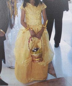 Girls Princess Belle Inspired Gown