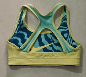 Nike Girls Reversible Sports Bra black emerald ris