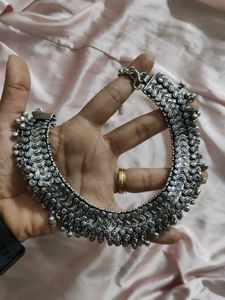 Oxidized Silver Necklace