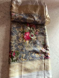 Elegant Floral Print Saree