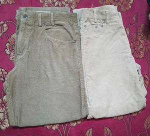 unisex cargo half baggy jean