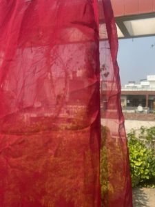 Vibrant Red Dupatta
