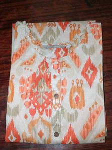 Avaasa Sunset Ikat Charm Kurta ✨🧡