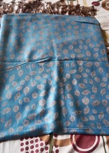 Blue Patterned Scarf