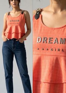 Designer Belt Buckle Embellishment Top