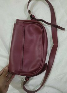 Chic Maroon Crossbody Bag