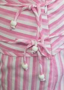 Striped Pink High-Waisted Shorts