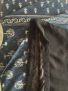 Embroidered Black Halter Neck Top