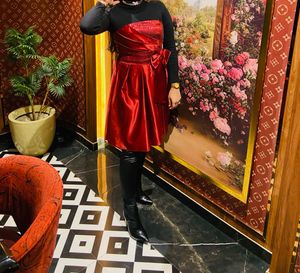 Satin Wine Dress