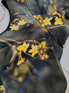 Digital Floral Print Saree Blouse