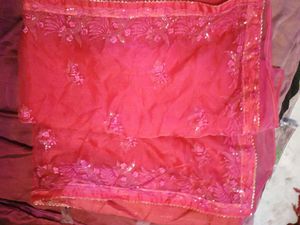 embroidery saree with boluse
