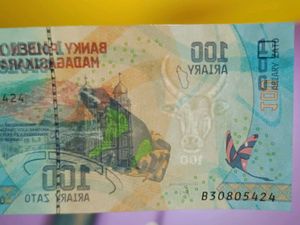 Madagascar 100 Ariary Note UNC🌎 Foreign Currency