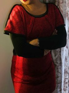 Festive Red Mini Dress or top