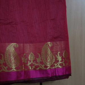 Red South Indian saree
