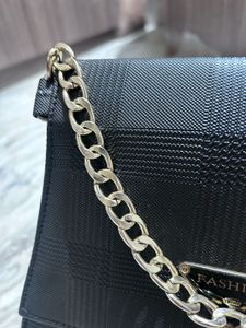 Classy Black Checkered Sling &amp; Handbag 🖤✨