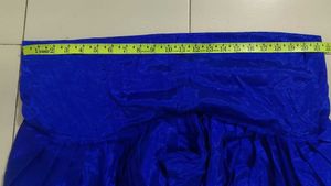 PATIALA SUIT Blue Floral Print and white p