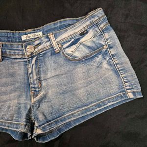 Blue mini  Denim Shorts